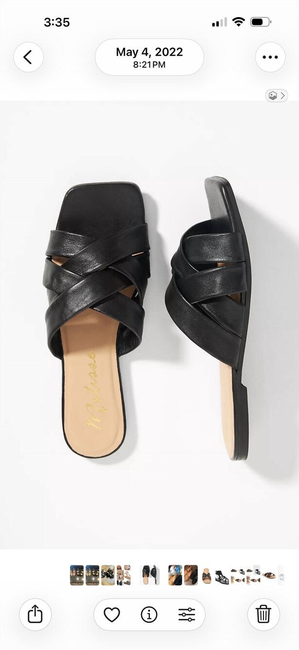 NEW MATISSE women's pressure sandal in black